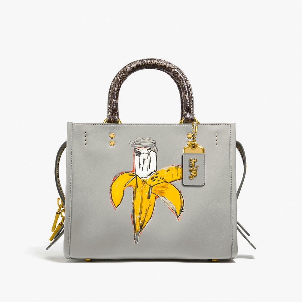 Coach X Jean Michel Basquiat Rogue 25 With Snakeskin Detail